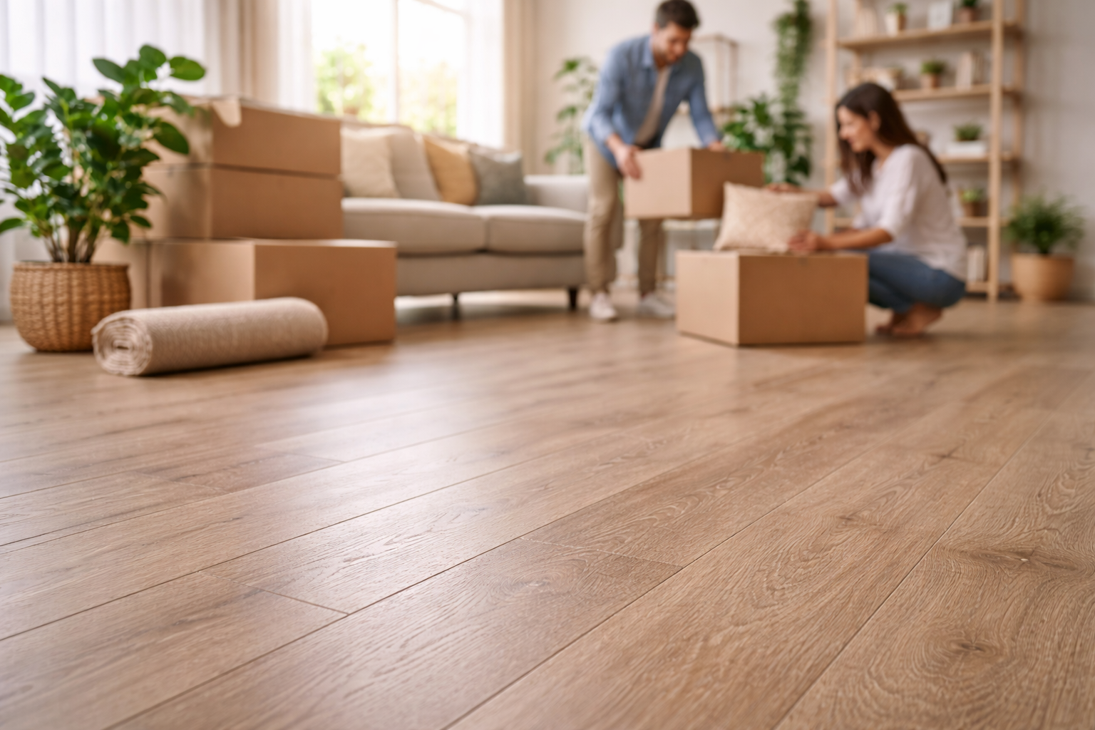 piso laminado en departamentos