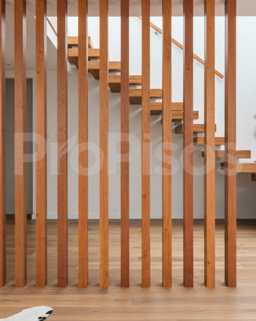 Vigas decorativas y piso SPC