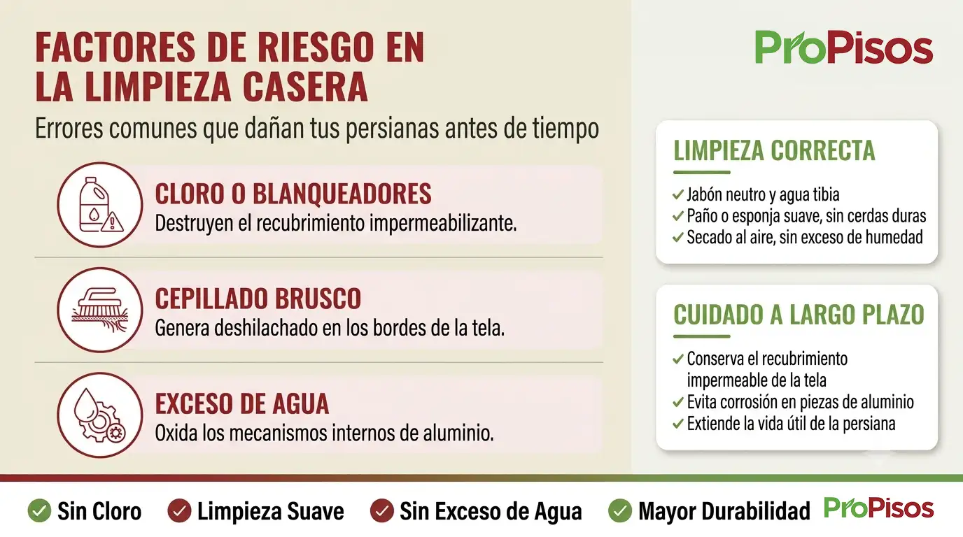 limpieza de persianas en Toluca