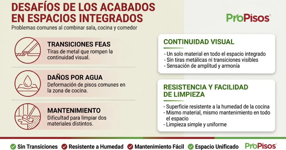 piso SPC para concepto abierto
